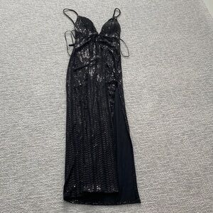 Forever 21 Black Sequin Maxi Dress